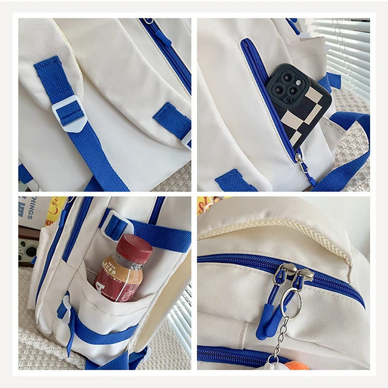 Smiley Waterproof School Backpack