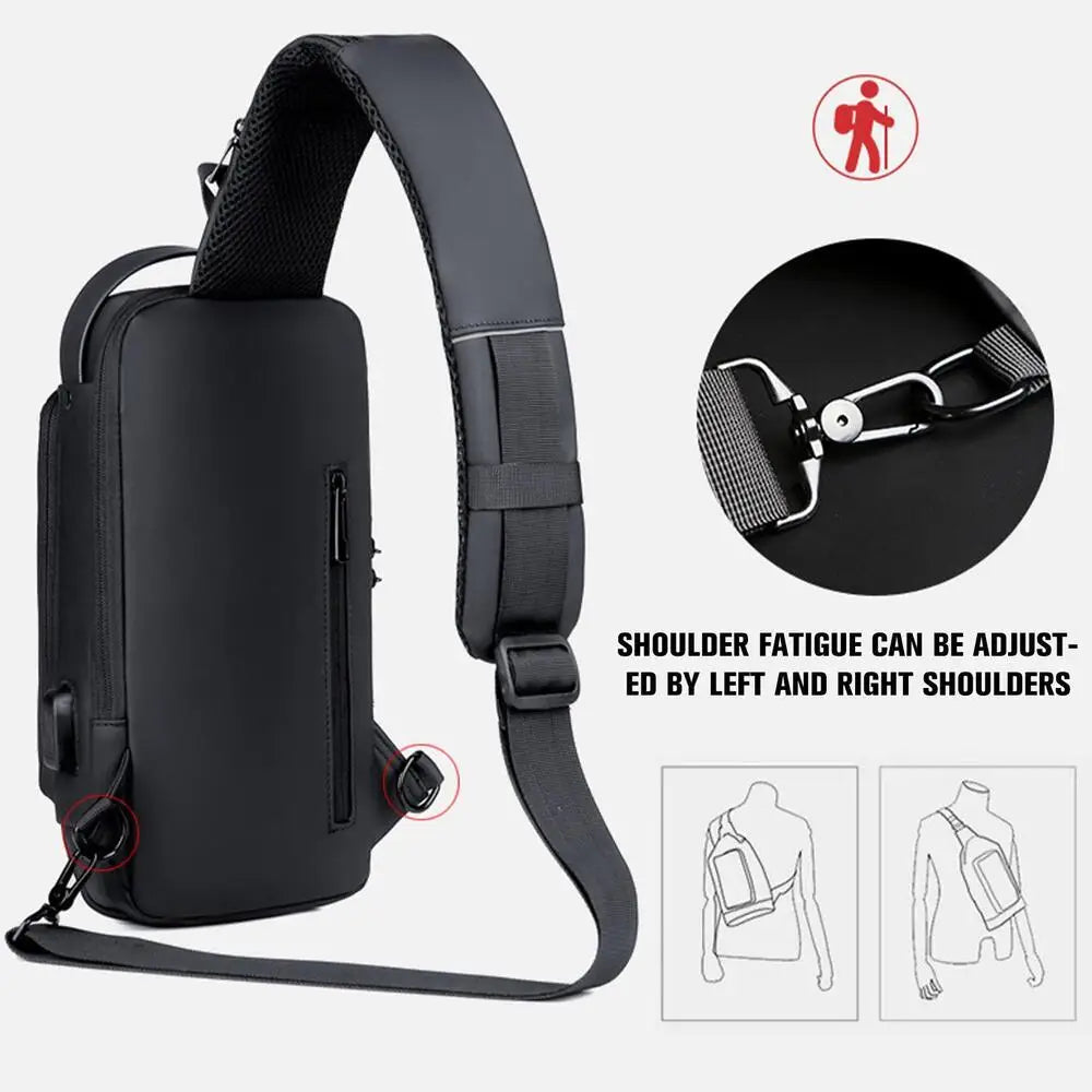 VaultRide Anti-Theft Waterproof Crossbody Bag