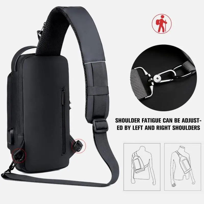 VaultRide Anti-Theft Waterproof Crossbody Bag