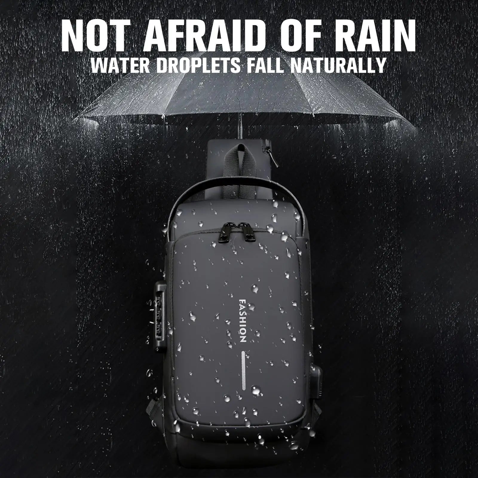 VaultRide Anti-Theft Waterproof Crossbody Bag