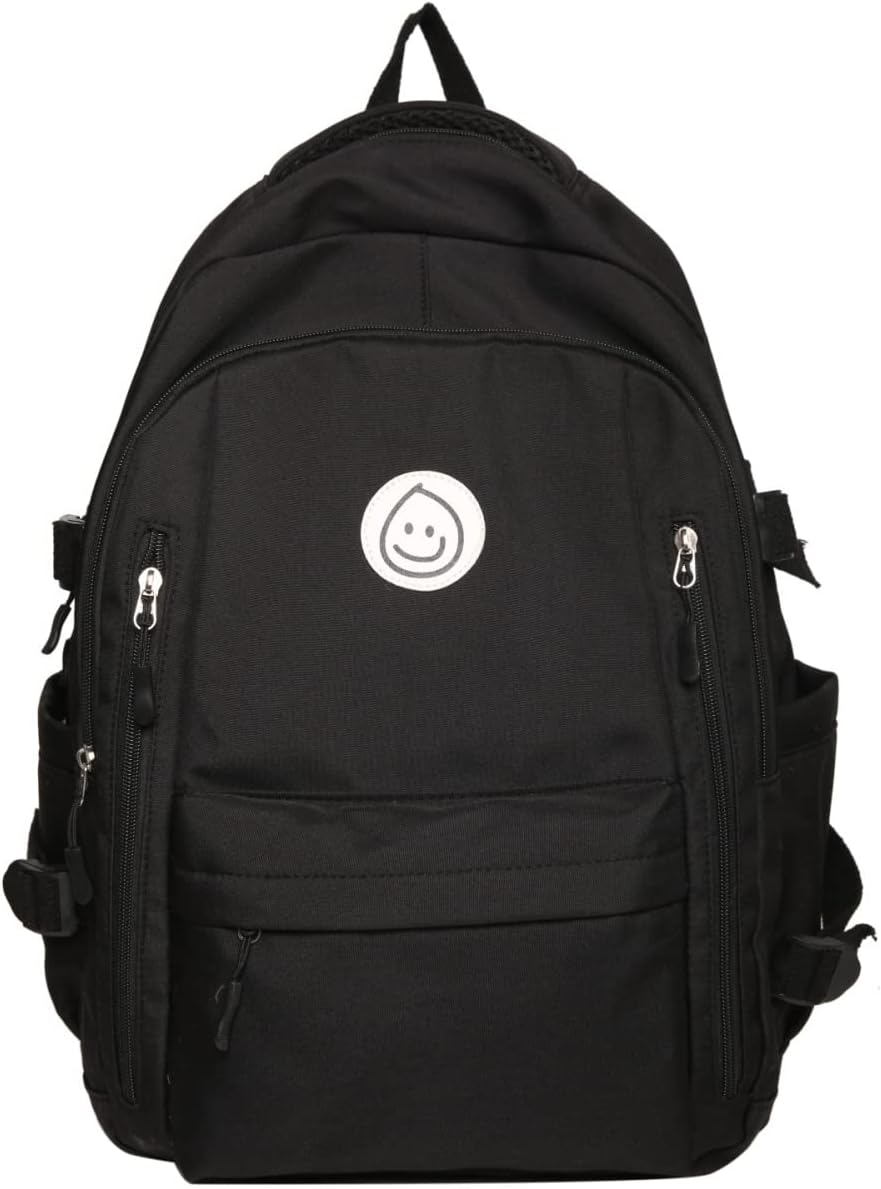 Smiley Waterproof School Backpack