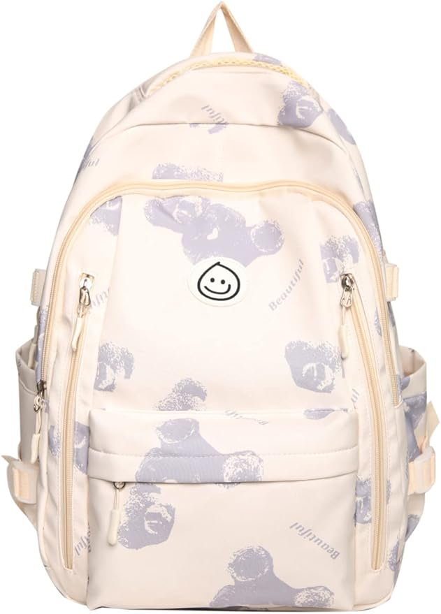 Smiley Waterproof School Backpack