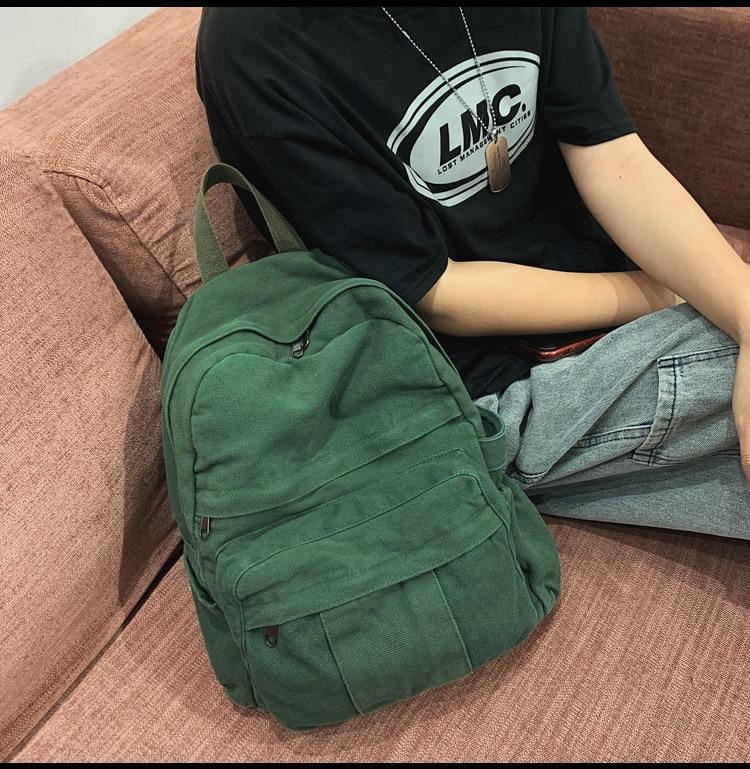 Front Pocket Canvas Backpack - More than a backpack