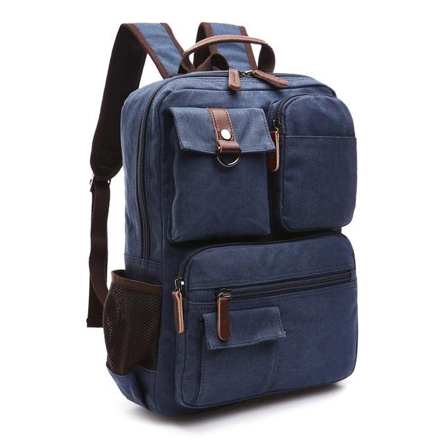 Large Canvas Laptop Backpack - More than a backpack