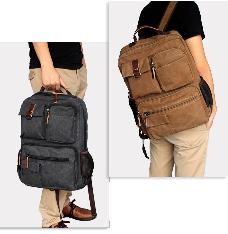 Large Canvas Laptop Backpack - More than a backpack