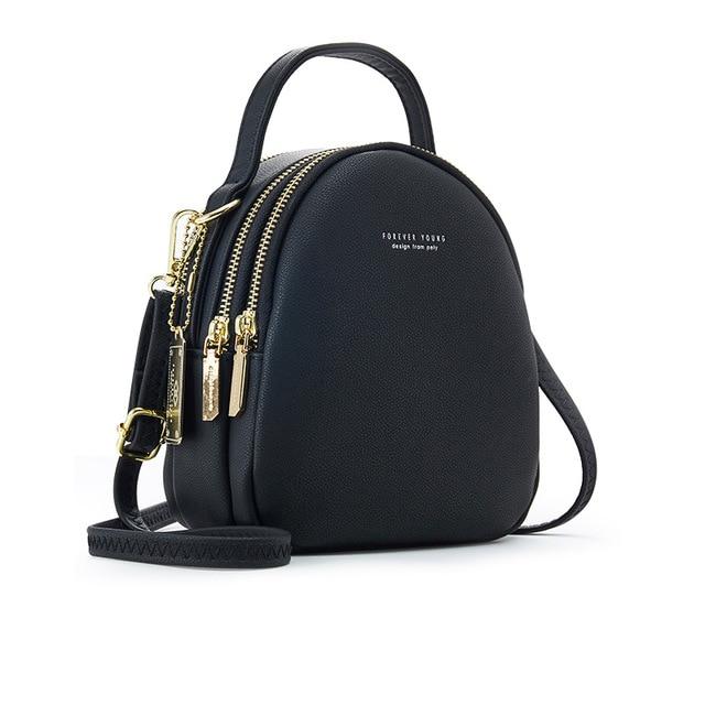 Soft Faux-Leather Mini Backpack - More than a backpack