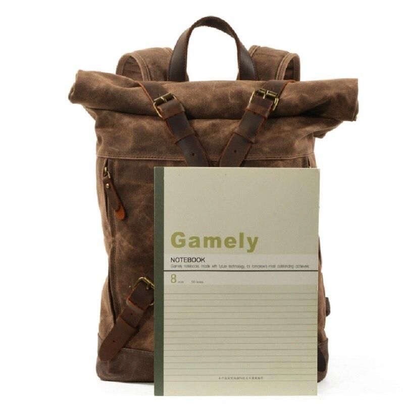 Vintage Oil Wax Canvas Backpack
