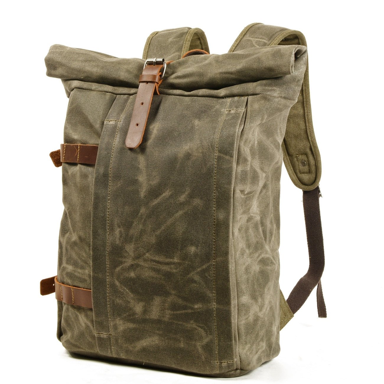 Vintage Waxed Canvas Rolltop Backpack - More than a backpack