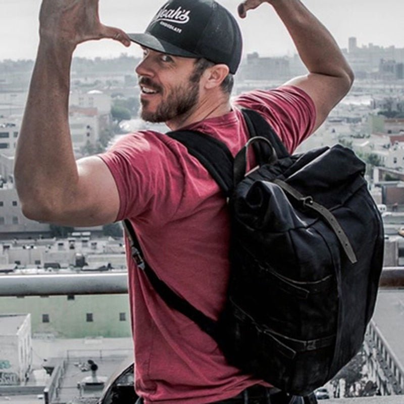 Vintage Waxed Canvas Rolltop Backpack - More than a backpack