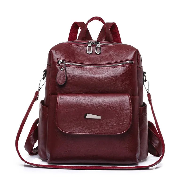 Vintage Women’s Faux Leather Backpack - More than a backpack