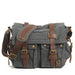 Canvas and Leather Rugged Messenger Bag - More than a backpack