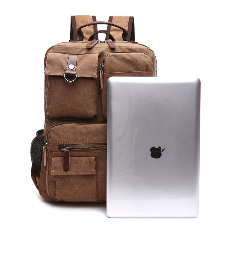 Large Canvas Laptop Backpack - More than a backpack