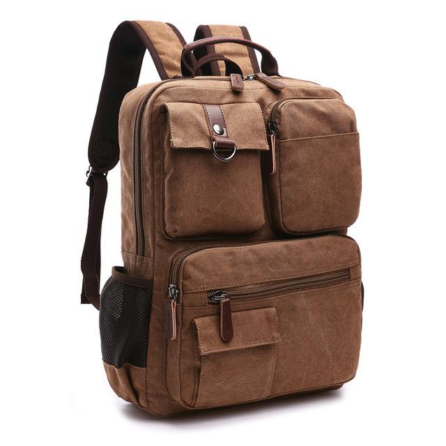 Large Canvas Laptop Backpack - More than a backpack