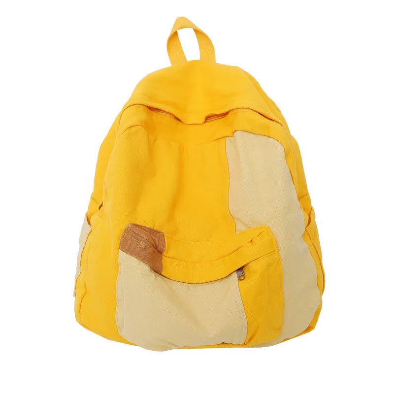 Panelled Canvas School Backpack - More than a backpack