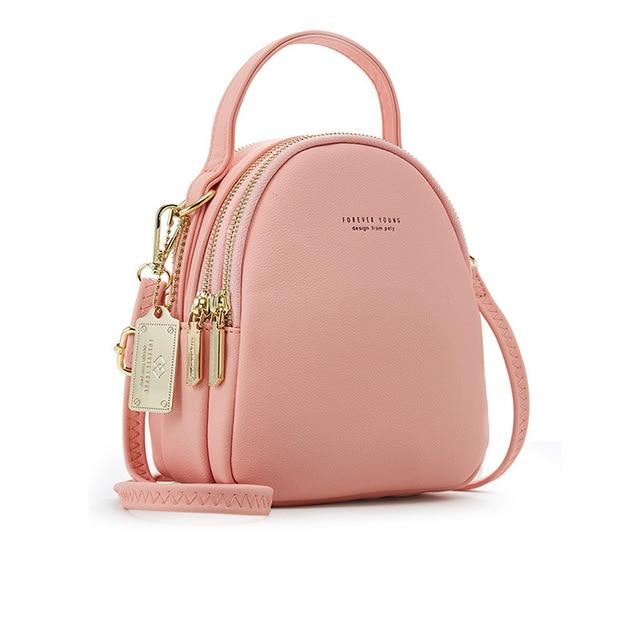 Soft Faux-Leather Mini Backpack - More than a backpack