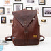 'The Vintage Traveler' - Faux Leather Backpack - More than a backpack