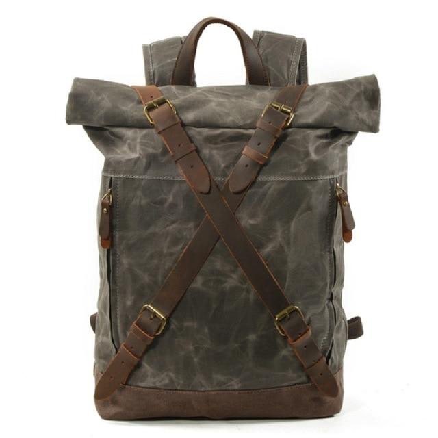 Vintage Oil Wax Canvas Backpack
